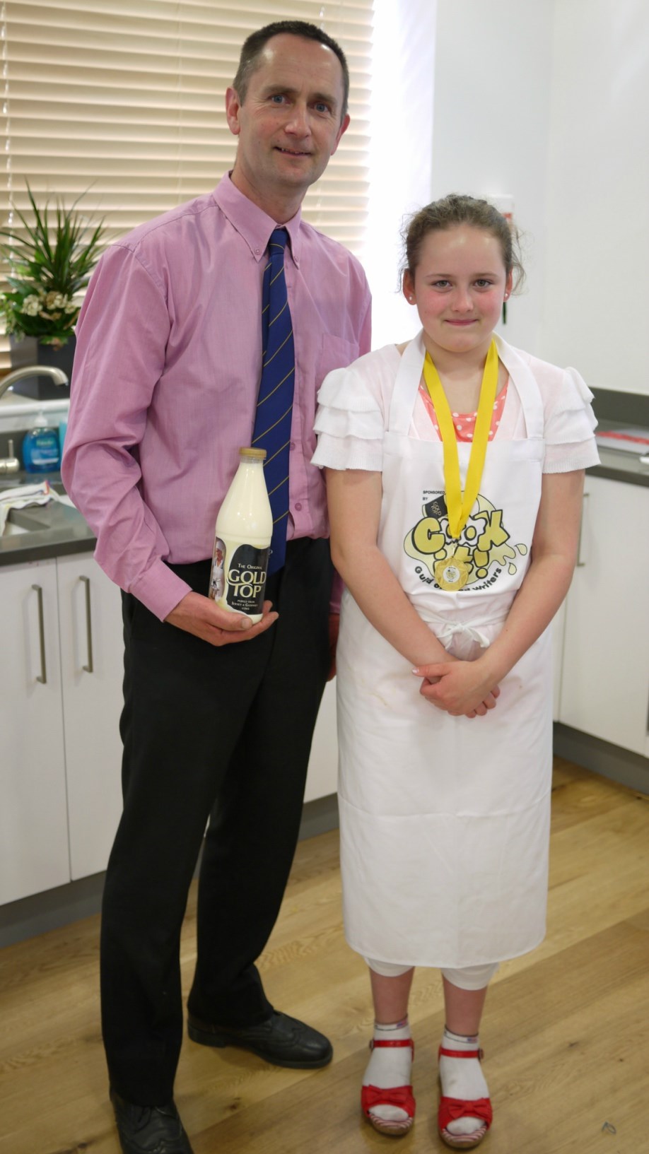 Beth Beeley with Andrew Payling from Gold Top